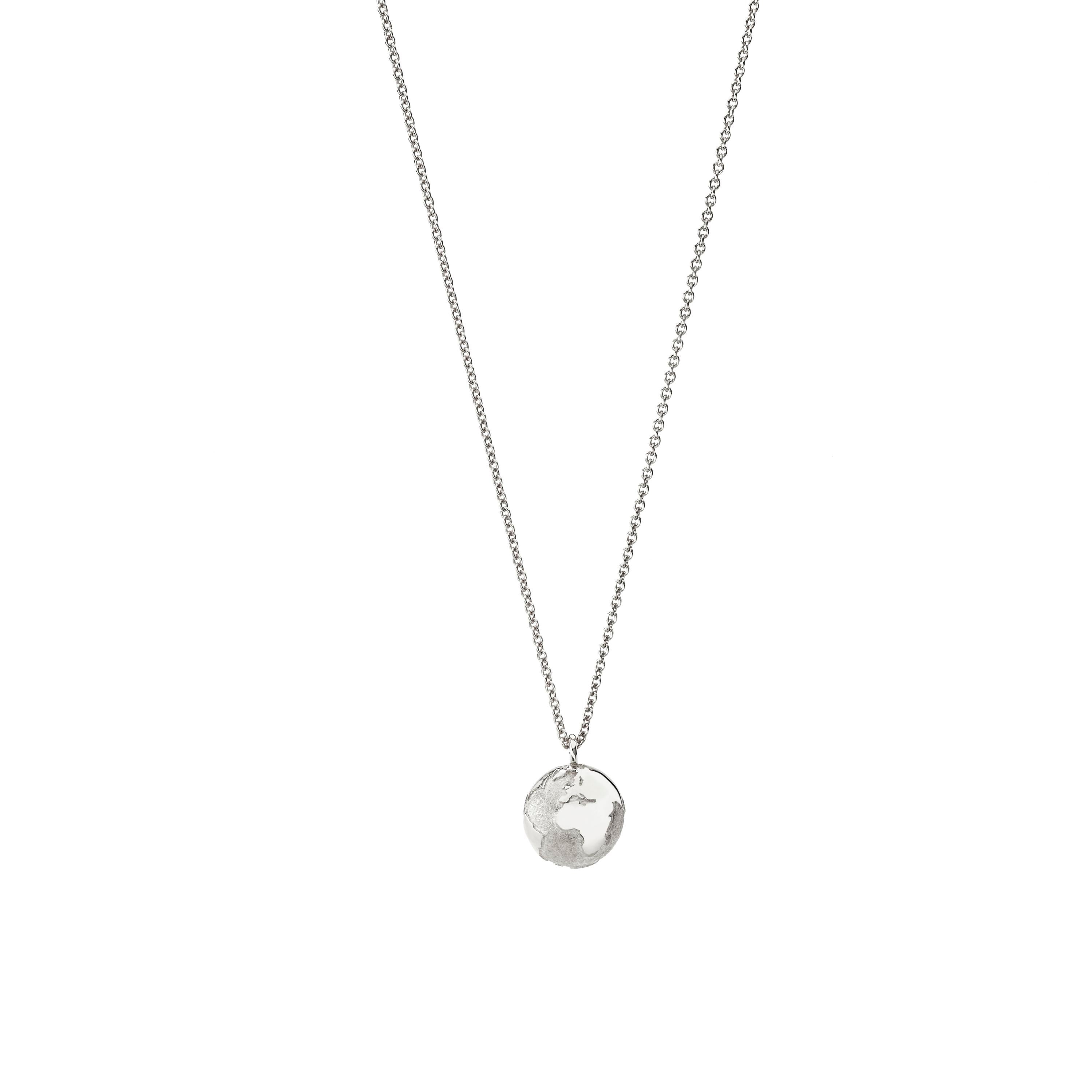 Schmuckwerk Collier Weltkugel, Edelstahl, OH480-ST