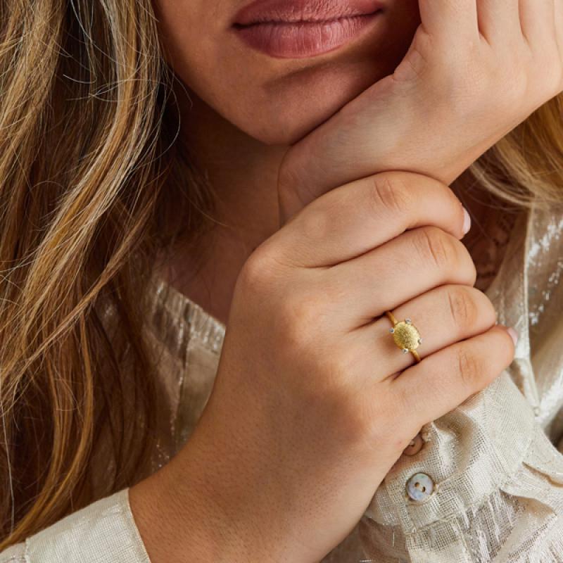 Nani's ring Ipanema, yellow gold, AS15-576