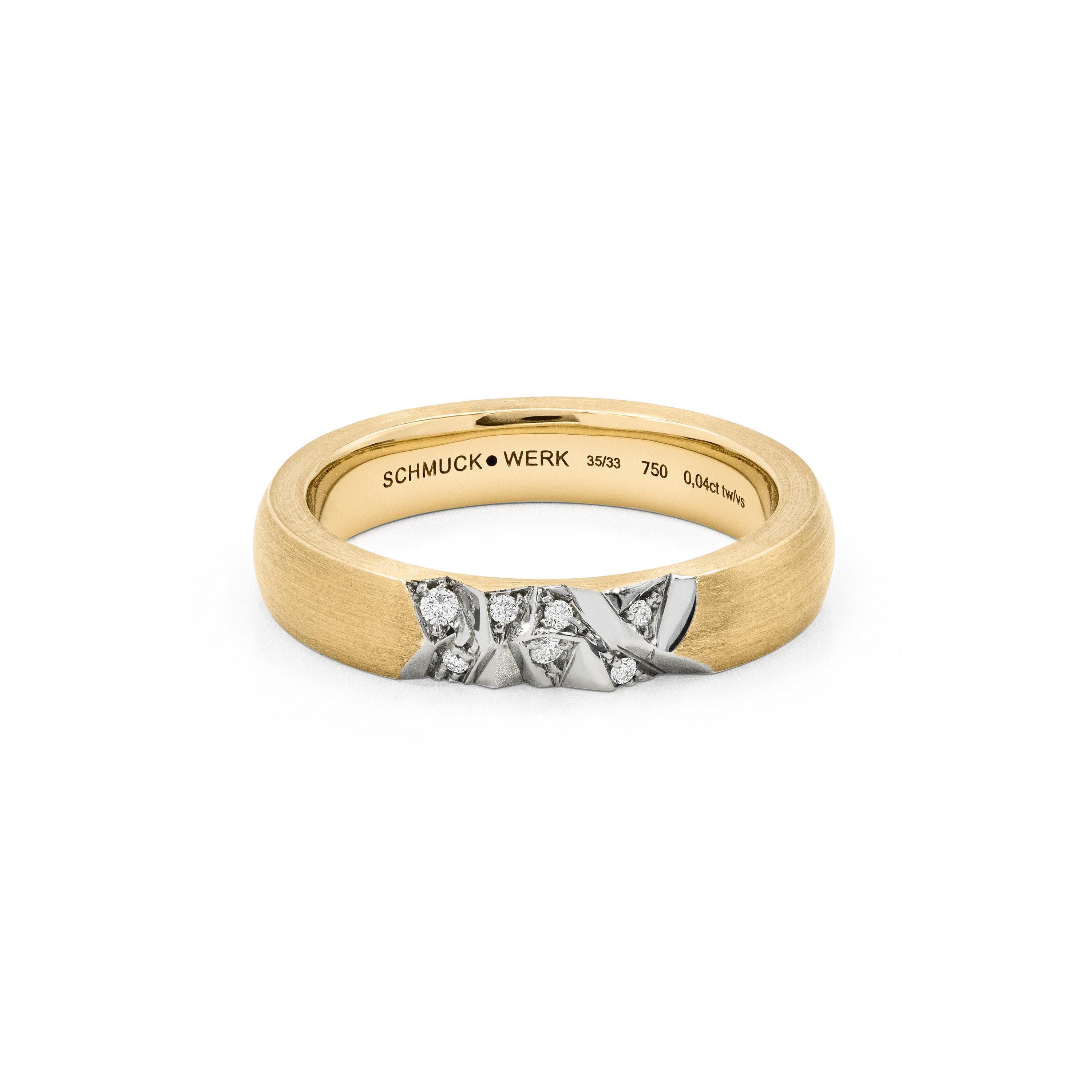 Schmuckwerk Ring Alpen, Gelbgold, GR145-GG