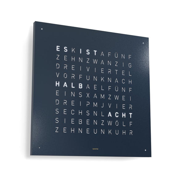 Qlocktwo Wanduhr Earth 45 | Midnight | QT4MNPC