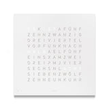 Qlocktwo Frontcover für Wanduhr Earth 45, White Pepper, FCWHPC