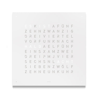 Qlocktwo Frontcover Wanduhr, White Pepper, FCWHPC