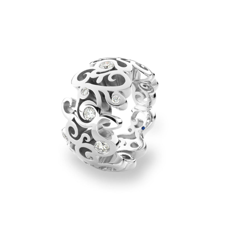 Schmuckwerk Ring Diamantenfieber, Weißgold, QR315-WG