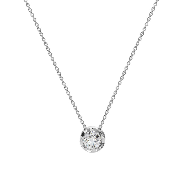 Schmuckwerk Solitaire-Collier Alpen, Platin, GH414-PT