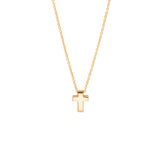 Minitials Collier Kreuz, Roségold, N-SIG-M1