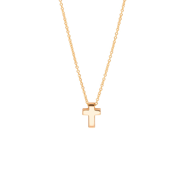 Minitials Collier Kreuz, Roségold, N-SIG-M1