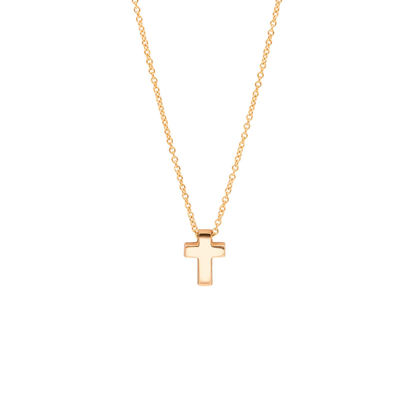 Minitials Collier Kreuz, Roségold, N-SIG-M1