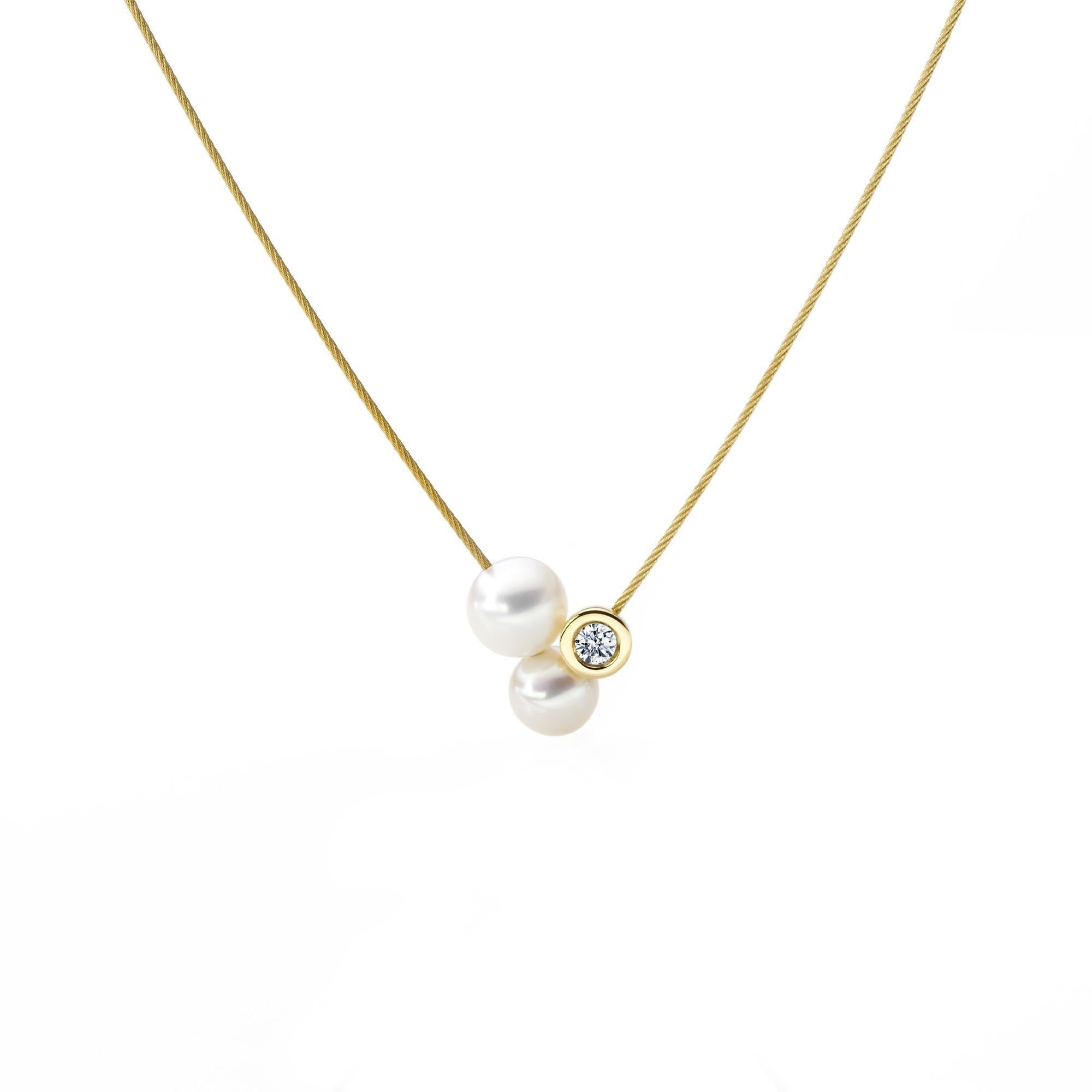 Schmuckwerk necklace pearl rush, yellow gold, KH124-GG
