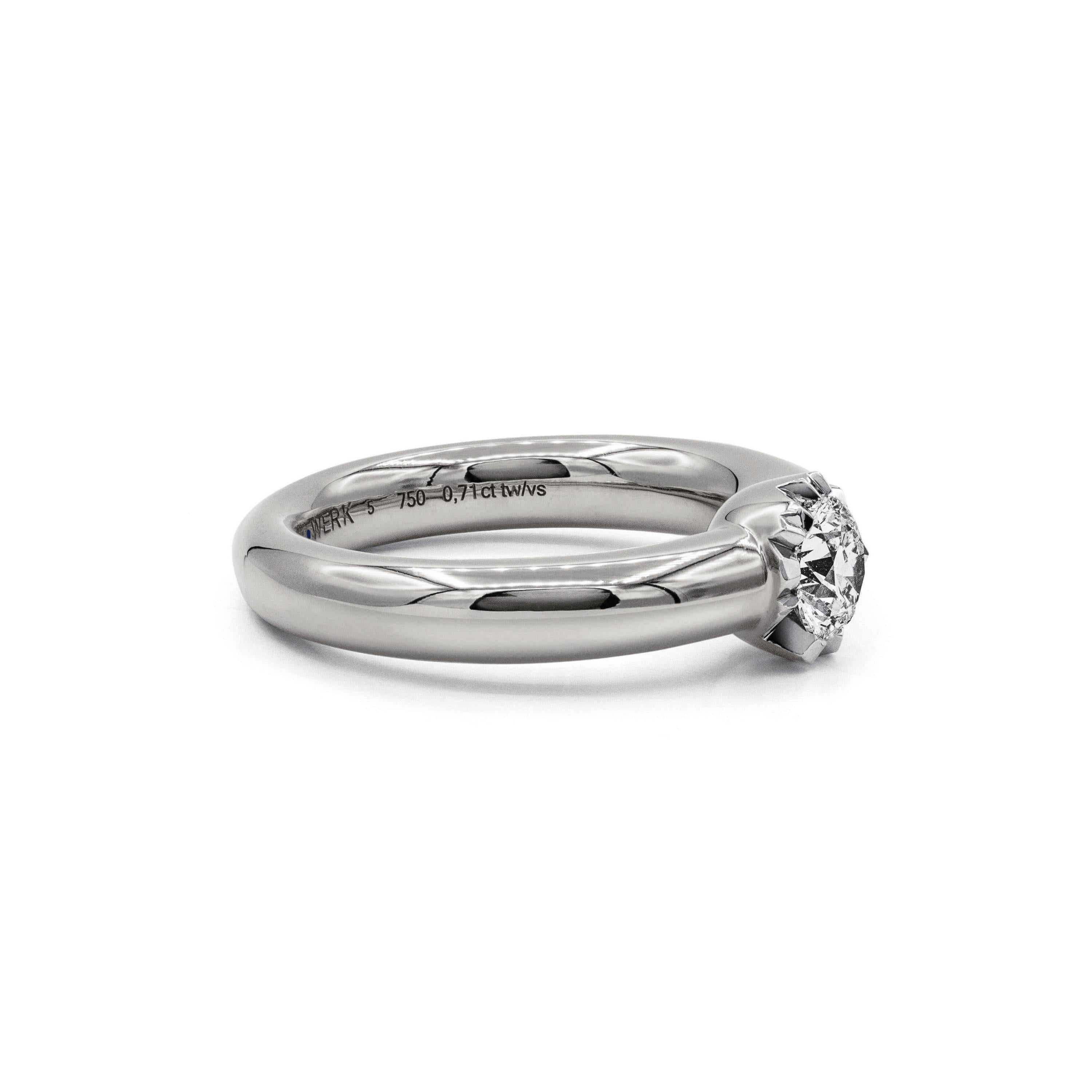 Schmuckwerk Solitaire-Ring Alpen | GR424-WG