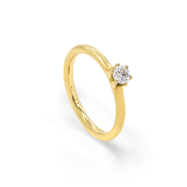 Henrich & Denzel Solitaire-Ring, Gelbgold, GSF03.02/113