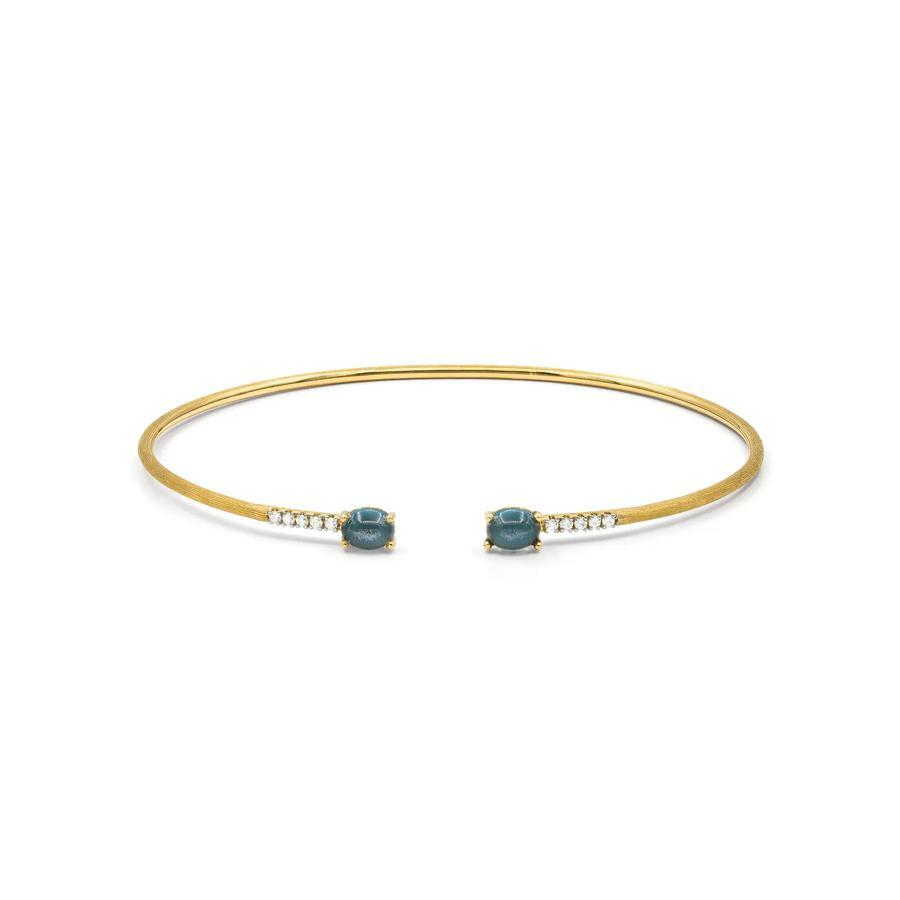 Nanis Armreif Dancing Azure, Gelbgold, BS6-597