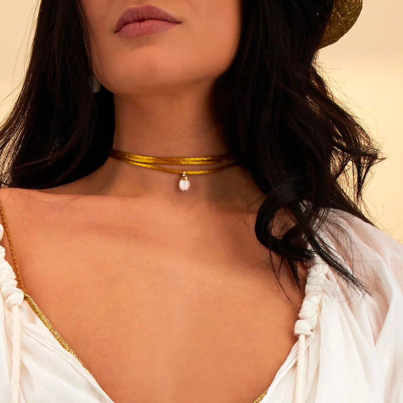 Nanis Halskette/Armband Terre Lontane, Gelbgold, PS14-603