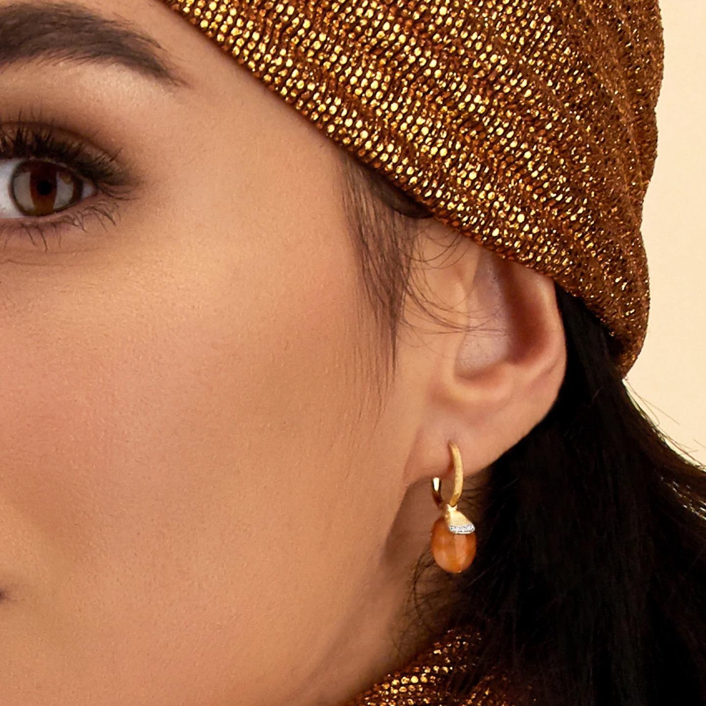 Nani's earrings Terre Lontane, yellow gold, OS11-603