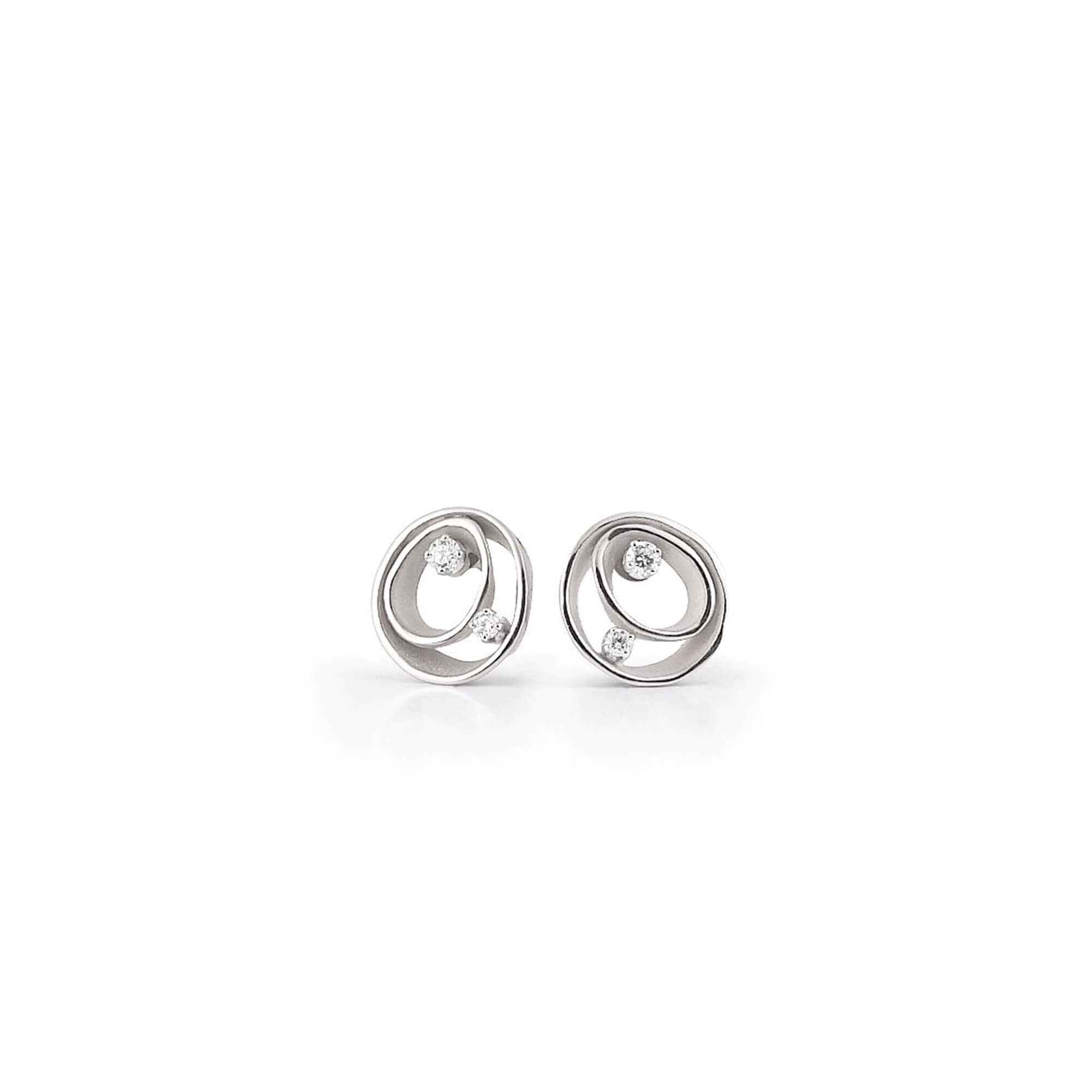 Annamaria Cammilli Stud Earrings Dune, White Ice, GOR1932W