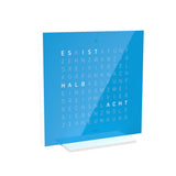 Qlocktwo Tischuhr Earth 13.5 | Blue Candy | T4PBC