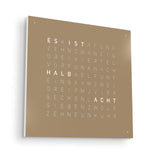 Qlocktwo Wanduhr Earth 45 | Hazelnut | QT4HAPC