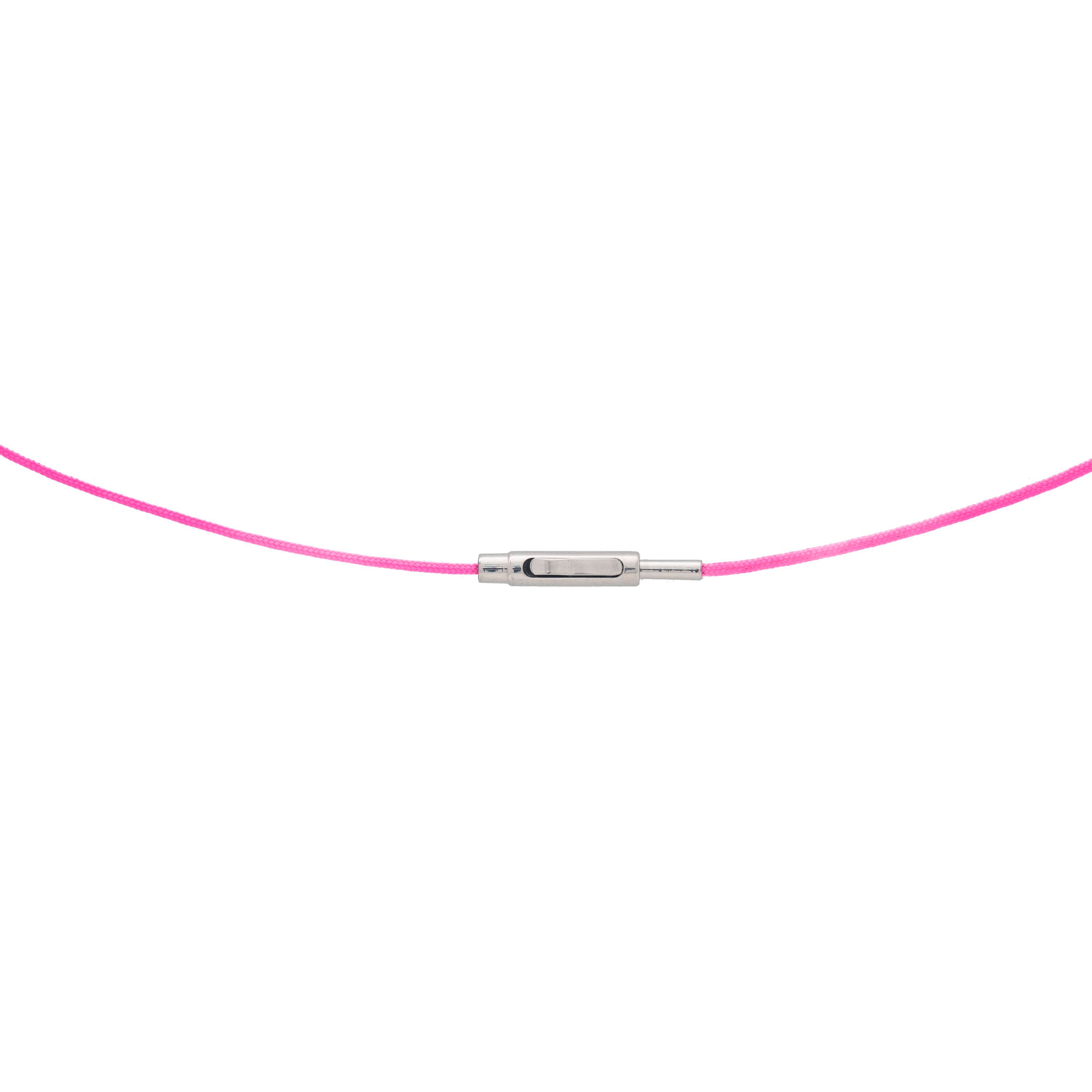 Schmuckwerk Halskette Texil | pink | KH1900-2