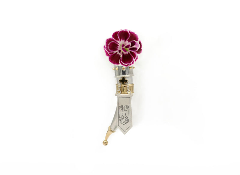 Blumenhorn Anstecknadel | B50-53F