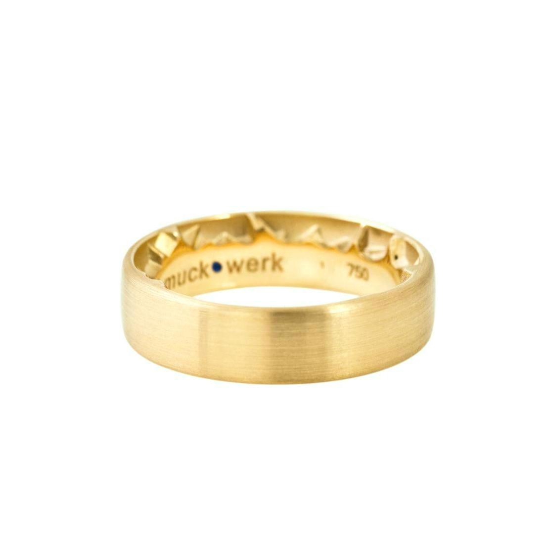 Schmuckwerk wedding ring Alps, yellow gold, GT360-GG