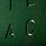 Qlocktwo Frontcover für Wanduhr Earth 45 | Green Velvet | FCRGVC