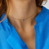 Nanis Collier Dancing Azure, Gelbgold, CN1-597