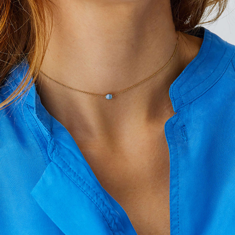 Nanis Collier Dancing Azure, Gelbgold, CN1-597