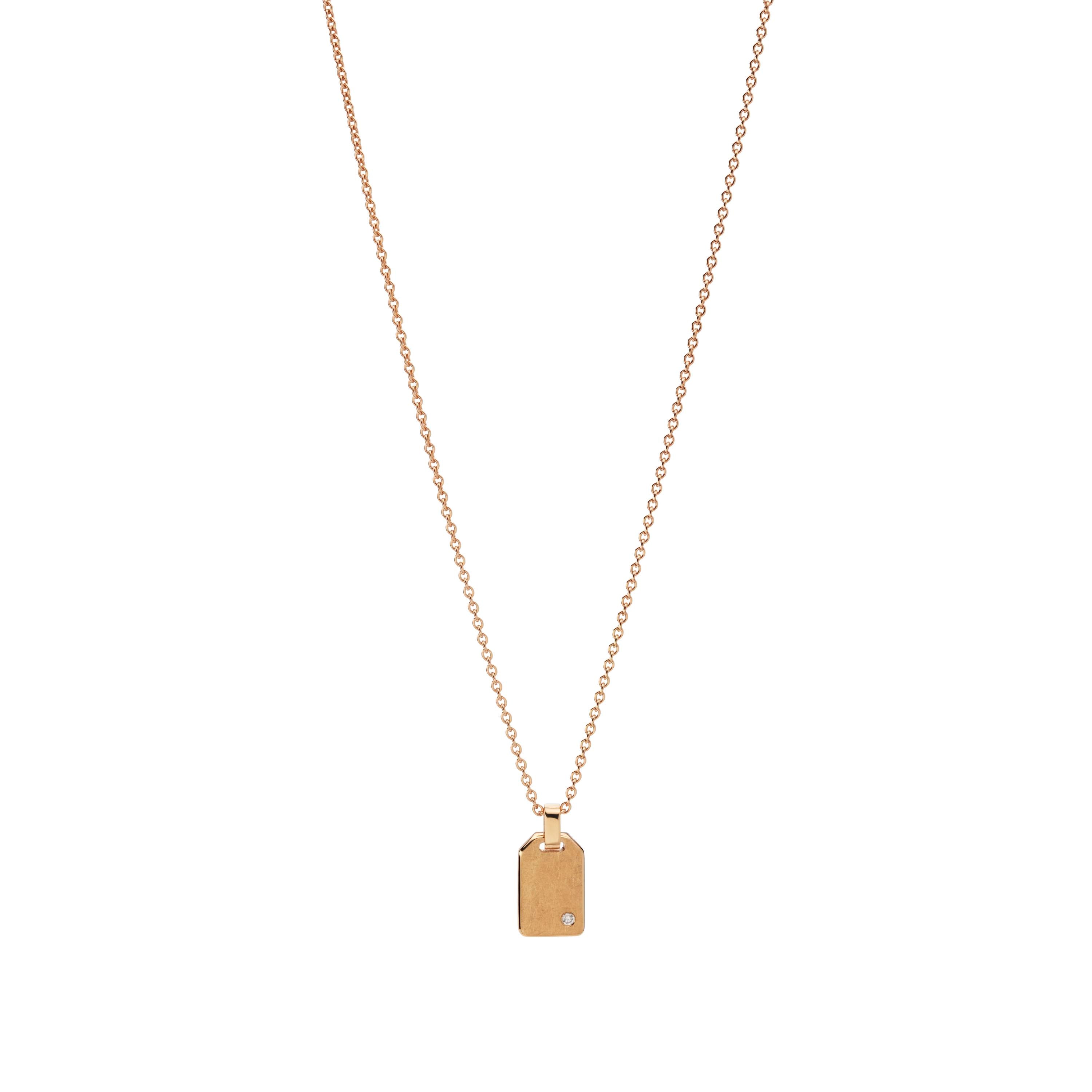 Schmuckwerk Collier Tag-Anhänger | OH204-RG
