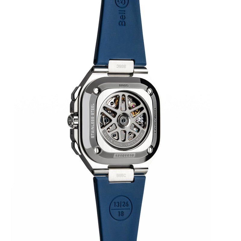 Bell & Ross BR 05 Chrono Blue Steel | BR05C-BLU-ST/SRB