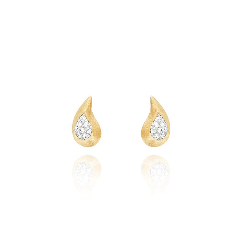 Nanis Ohrstecker Cachemire, Gelbgold, OS10-569
