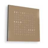 Qlocktwo Wanduhr Earth 45 | Hazelnut | QT4BLHAPC