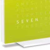 Qlocktwo Tischuhr Earth 13.5 | Lime Juice | T4PLJ