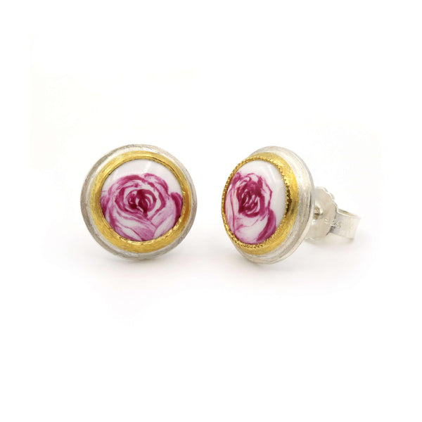 Materia Prima Ohrstecker | purpur Rose | MP E033