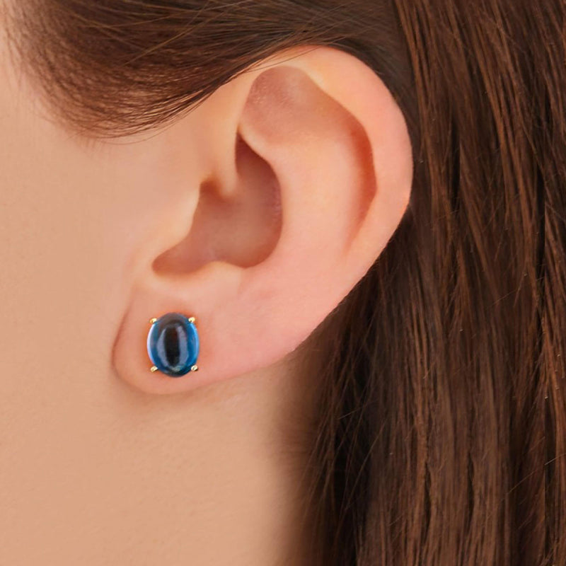 Nanis Ohrstecker Dancing Azure, Gelbgold, OA7-597