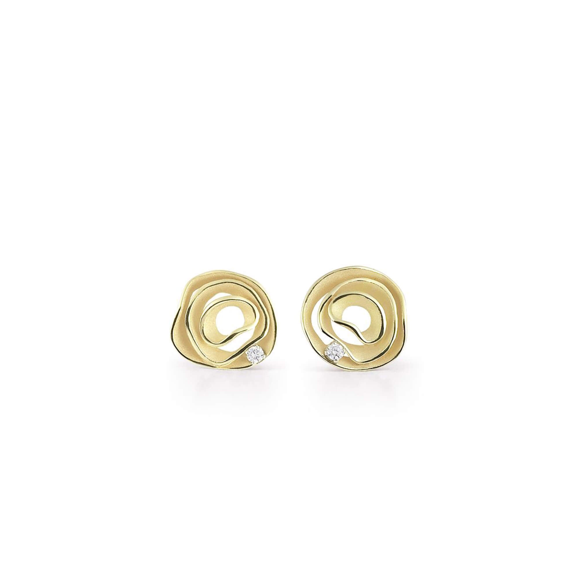 Annamaria Cammilli Stud Earrings Dune, Lemon Bamboo, GOR2443Y