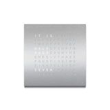 Qlocktwo Frontcover für Tischuhr Earth 13.5 | Full Metal | FTSS