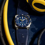 Bell & Ross Armbanduhr BR 03-92 Diver Blue, BR0392-D-BU-ST/SRB