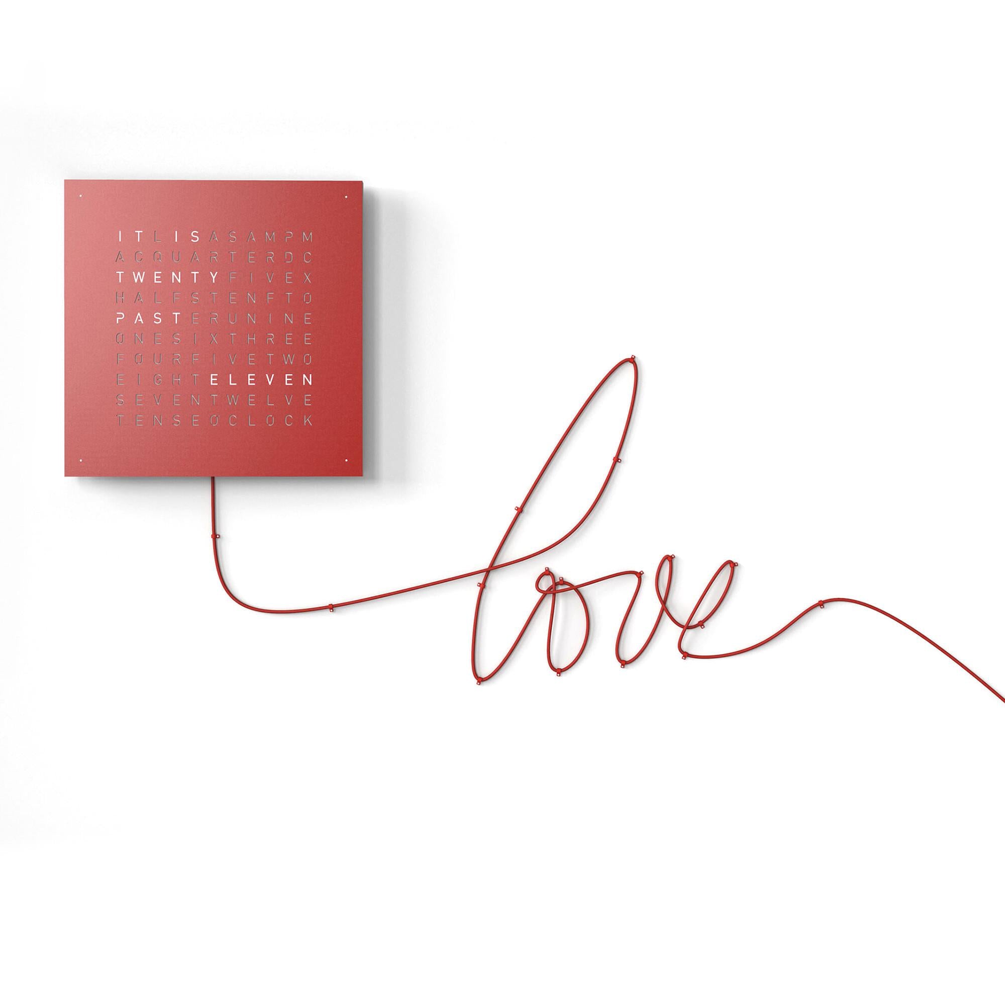 Qlocktwo front cover Classic Red Pepper FCRP