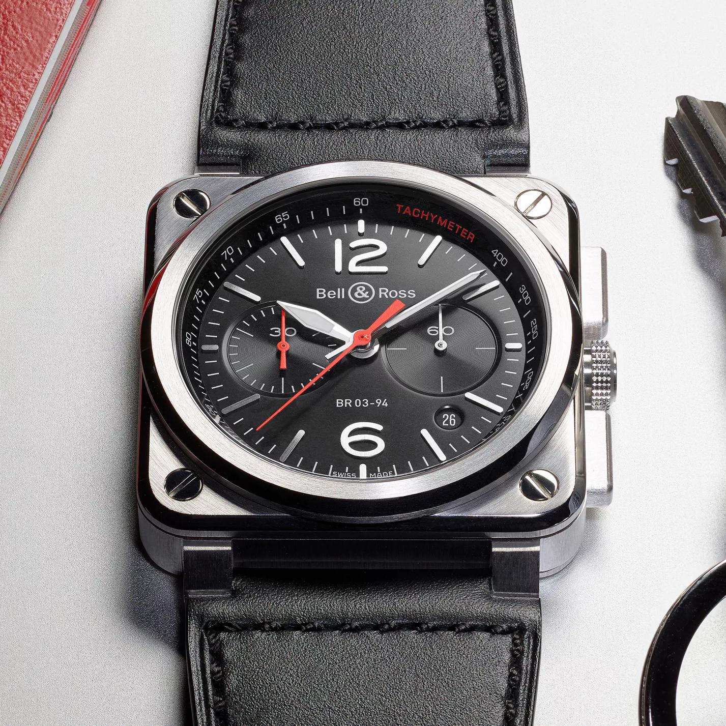 Bell & Ross BR 03-94 Black Steel | BR0394-BLC-ST/SCA