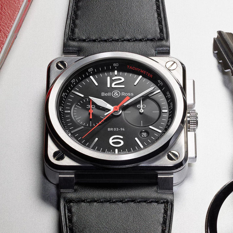 Bell & Ross BR 03-94 Black Steel | BR0394-BLC-ST/SCA