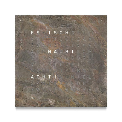 Qlocktwo Frontcover Wanduhr, Glintscape, FCGS