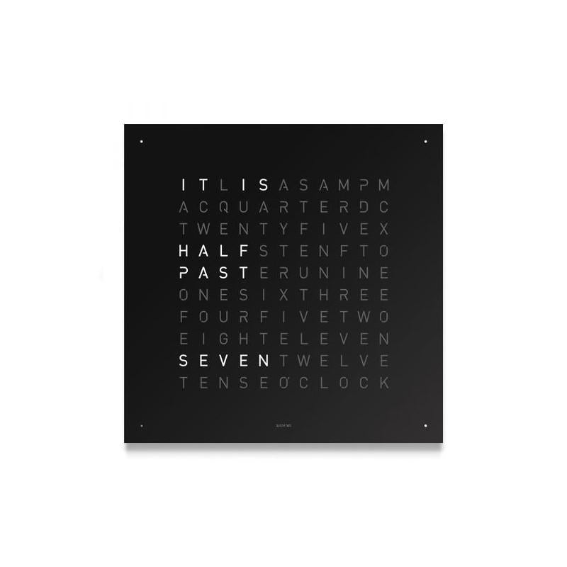 Qlocktwo front cover table clock Touch Black Ice Tea FTBI