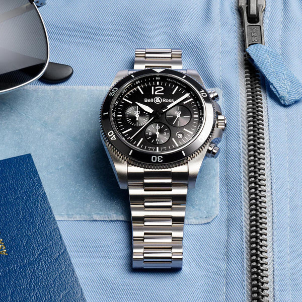 Bell & Ross BR V3-94 Black Steel | BRV394-BL-ST/SST