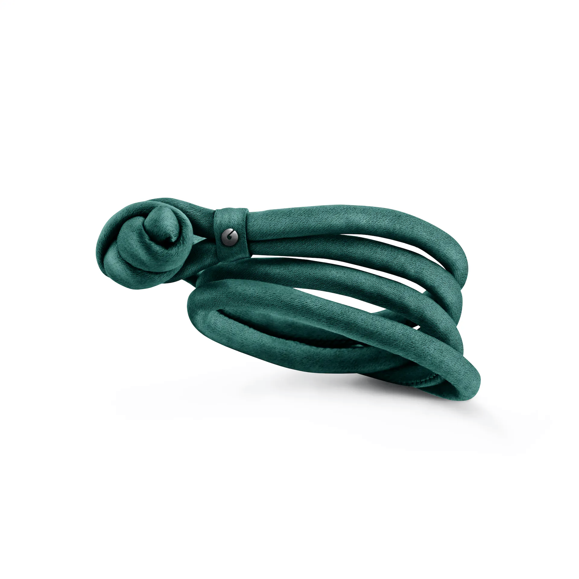 Ole Lynggaard Seidenarmband petrol | A2537-010