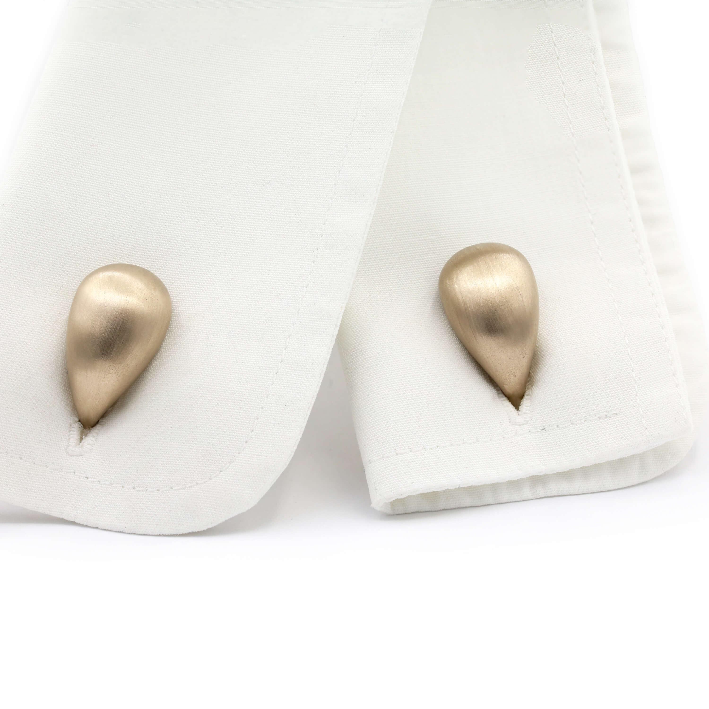 Ole Lynggaard cufflinks Drop white gold unrhodium plated, A1618-501