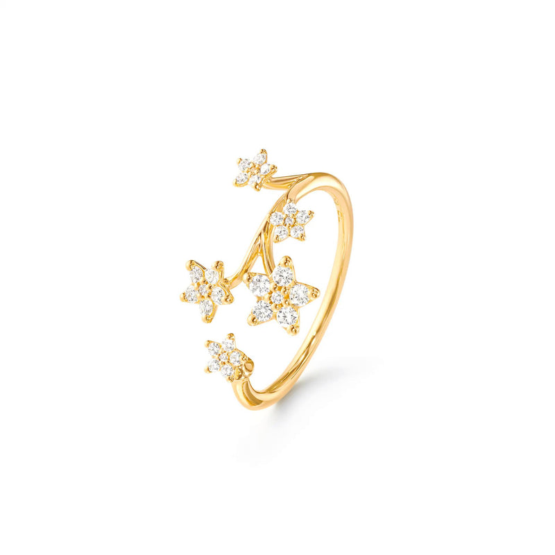 Ole Lynggaard Shooting Stars Ring, Gelbgold, A2864-401