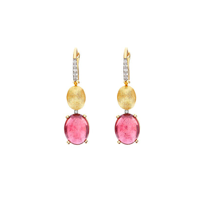 Nani's earrings Dancing Tourmalines, yellow gold, OS6-598