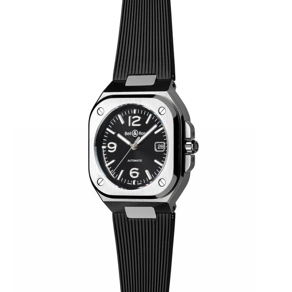 Bell & Ross Armbanduhr BR 05 Black Steel, BR05A-BL-ST/SRB