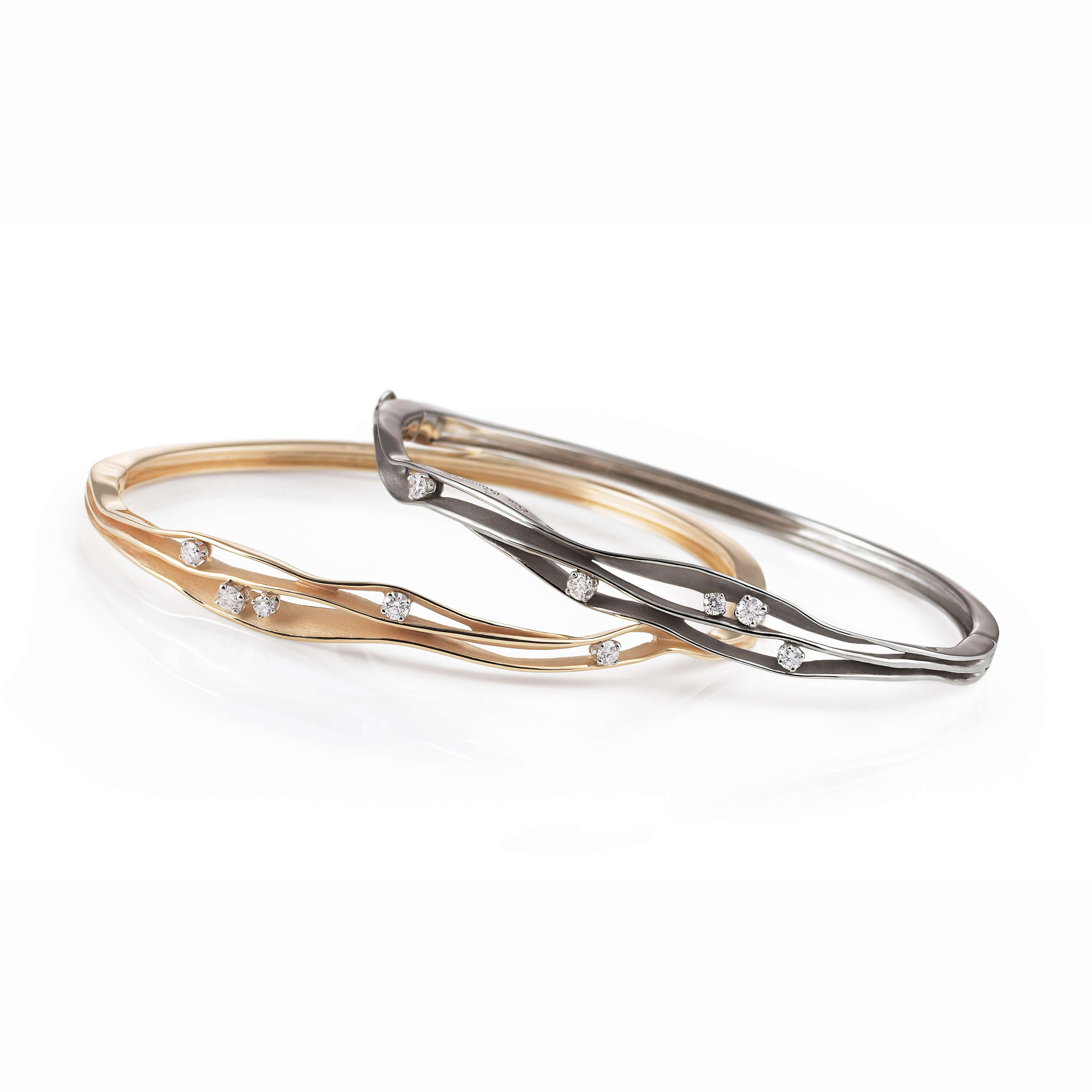 Annamaria Cammilli Dune Bangle, Black Lava, GBR1249E