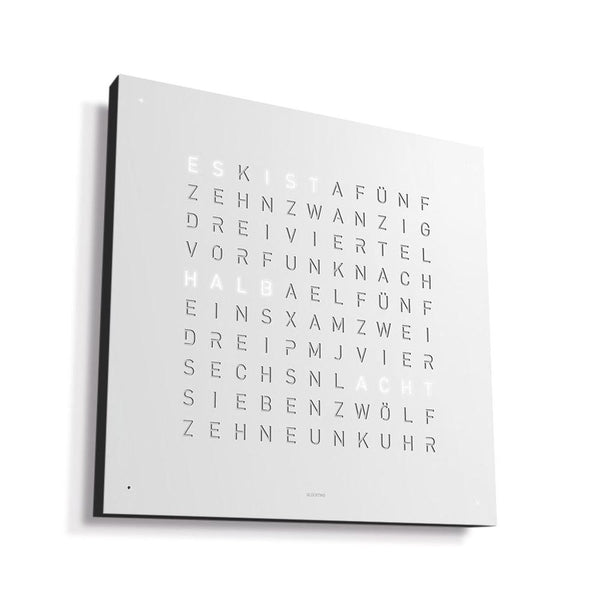 Qlocktwo Wanduhr Earth 45 | White Pepper | QT4BLWHPC