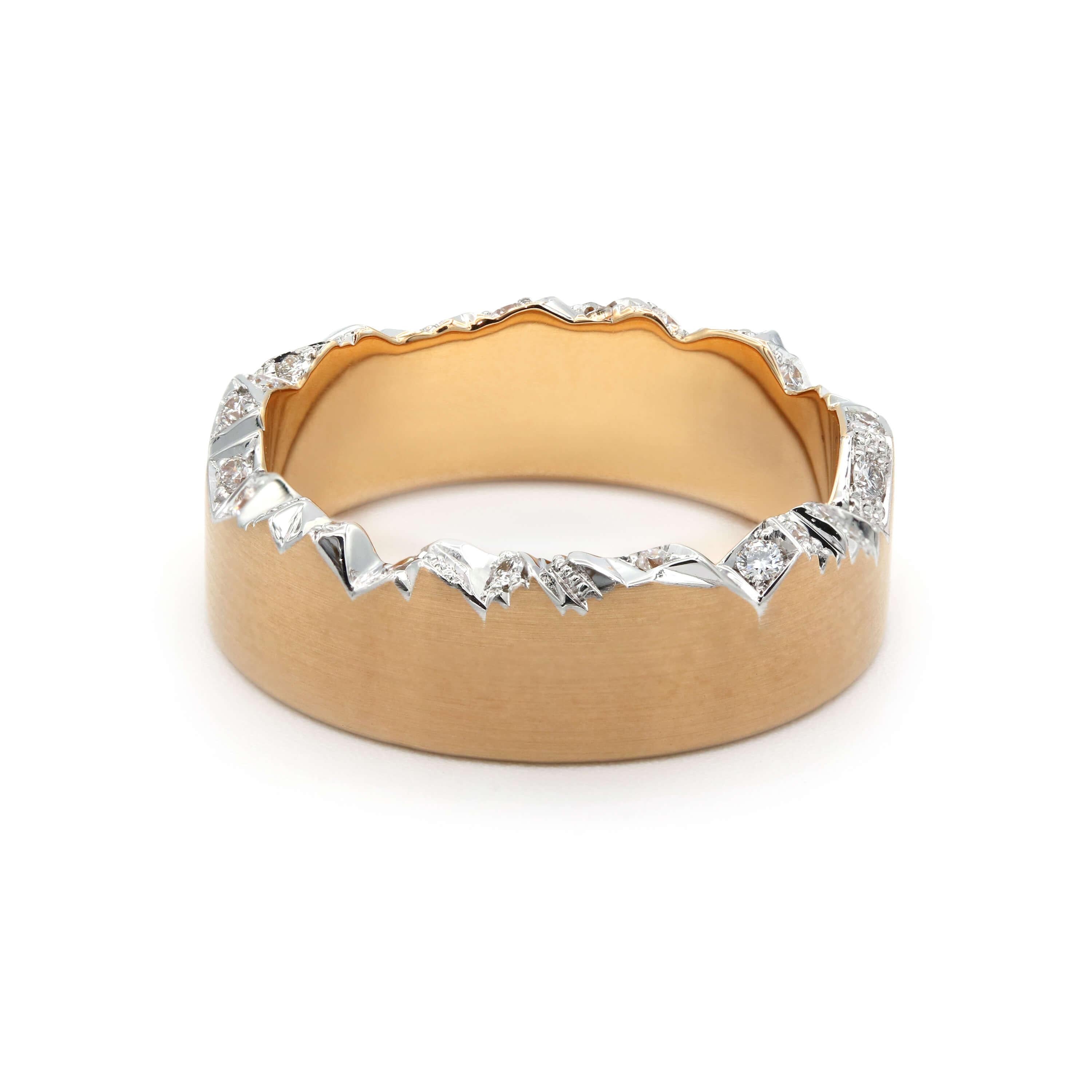 Schmuckwerk wedding ring Alps, red gold, GT275-RG